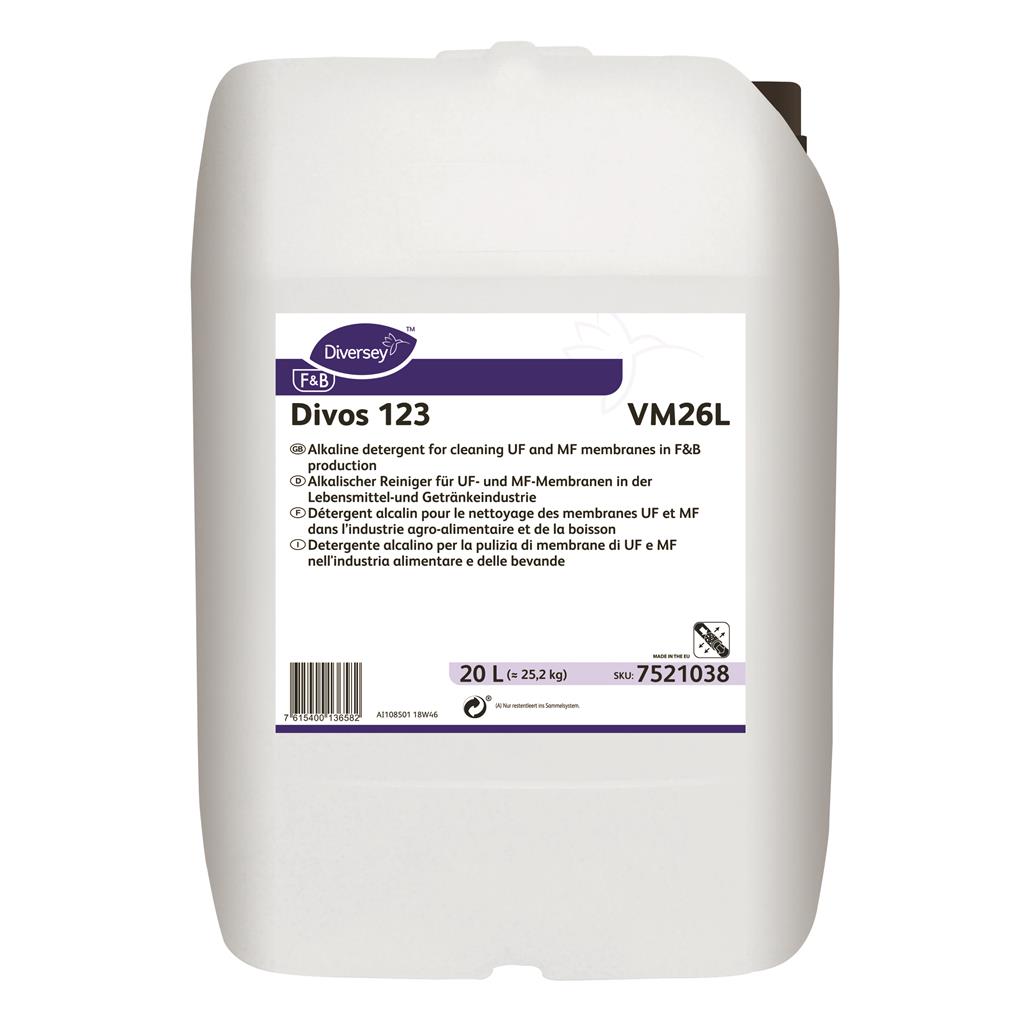 Detergent alcalin cu spumare Divos 123  Diversey  25.2 kg